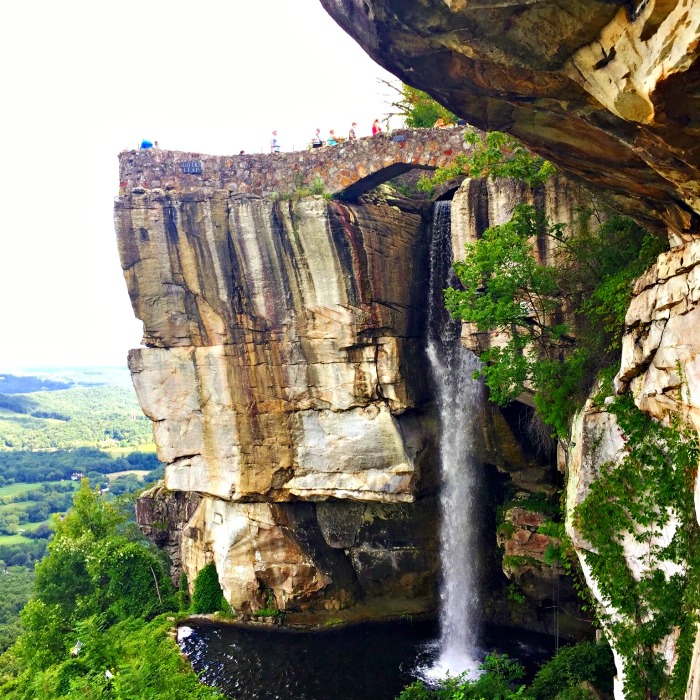 Rock City Tennessee Chattanooga Rock City Lovers Leap Waterfall